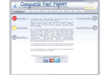 Tablet Screenshot of conquestapastpapers.com